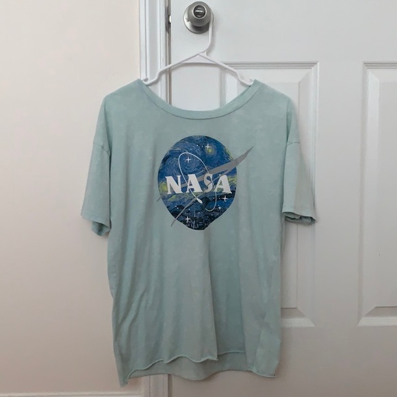 Fifth Sun Tops - Light Blue NASA x Starry night Fifth Sun T- shirt